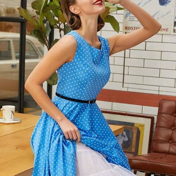 ❤ 4PCS Bundle Minnie Mouse Costume 1950s Retro Pinup Dress & Accessories NWT - Picture 10 of 17